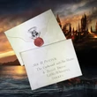 Harry Potter Roxfort felvételi levél, vonatjegy és Halál Ereklyéi nyaklánc