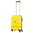 American Tourister Bon Air Spinner négy kerekes gurulós bőrönd (Wizzair, Ryanair kézipoggyász méret) sárga