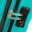 American Tourister Bon Air Spinner négy kerekes gurulós kemény fedeles bőrönd poggyász kék