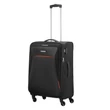 American Tourister by Samsonite Rally Spinner 4 kerekes gurulós puhafedeles kabinbőrönd kézipoggyász fekete