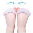 Szilikon lábujj elválasztó, lábujjelválasztó, bütyök kezelő párna - 1 pár (fehér)
