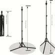 Állítható Fém Fodrász Tanulófej Állvány - 155cm