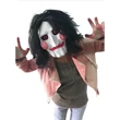 SAW Jigsaw Fűrész halloween farsangi gumi maszk álarc hajjal