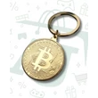 Bitcoin kriptopénz dísz érme, díszérem kulcstartó