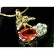 Swarovski kristályos nyaklánc cseresznye medállal