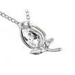 Swarovski kristályos nyaklánc tulipán medállal