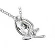 Swarovski kristályos nyaklánc tulipán medállal