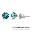Jazzy türkiz Swarovski® kristályos fülbevaló \\Aquarius\\\ - Light Turquoise\