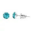 Jazzy türkiz Swarovski® kristályos fülbevaló \\Aquarius\\\ - Light Turquoise\