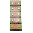 10 db AG4 / LR626 / 377 / SR626SW gombelem szett - 1,55V ezüst-oxid óraelem