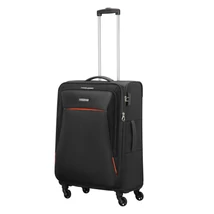 American Tourister by Samsonite Rally Spinner 4 kerekes gurulós puhafedeles kabinbőrönd kézipoggyász fekete