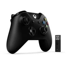 Microsoft Xbox Controller & Adapter PC (4N7-00002) - fekete