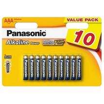 Panasonic AAA Alkaline Power LR03 Value Pack - 10db