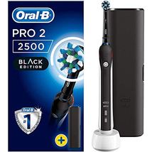 Braun Oral-B Pro 2 2500 Cross Action Black Edition fekete elektromos fogkefe utazótokkal
