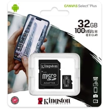 Kingston microSDHC Canvas Select Plus 32GB UHS-I/C10/V30/A1 SDCS2/32GB
