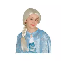 Frozen Jégvarázs Elsa Elza hercegnő, jégkirálynő gyerek, kislány halloweeni farsangi jelmez kiegészítő - paróka