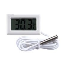 Beépíthető digitális hőmérő LCD kijelzővel - fehér