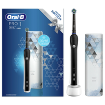 Braun Oral-B Pro 750 Cross Action fekete elektromos fogkefe utazótokkal - Design Edition