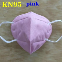 KN95 FFP2 maszk szájmaszk színes - rózsaszín, pink (egyesével csomagolva)