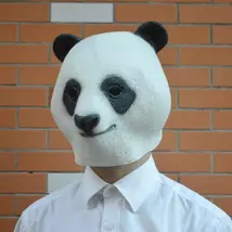 Panda halloween, farsangi, maszk