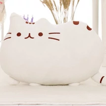Pusheen plüss cica párna - fehér