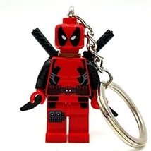 Deadpool építőjáték figura kulcstartó