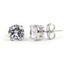 Arlette Swarovski kristályos fülbevaló - Kerek Áttetsző