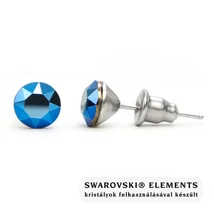 Jazzy metál kék Swarovski® kristályos fülbevaló - Metallic Blue