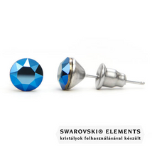 Jazzy metál kék Swarovski® kristályos fülbevaló - Metallic Blue