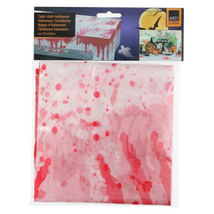 Halloween-i asztalterítő - véres kézlenyomatokkal - 137 x 274 cm
