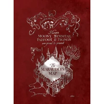 Harry Potter - Tekergők térképe négyzetrácsos 'kockás' füzet - A5