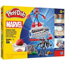Hasbro Play-Doh Marvel - Pókember készlet, 2 db figura kilövővel és lándzsával