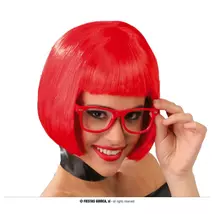 Középhosszú Velma piros, vörös paróka