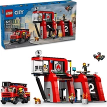 LEGO® City - Tűzoltóállomás és tűzoltóautó (60414)