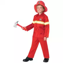O2F tűzoltó jelmez gyerek (10-12 éves)