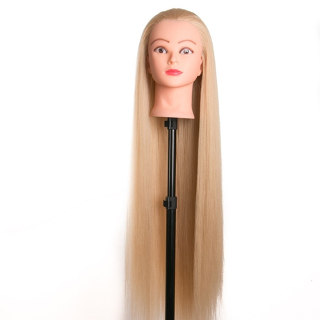 Fodrász, sminkes gyakorló babafej - szőke hajjal 80cm