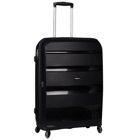 American Tourister Bon Air Spinner négy kerekes gurulós kemény fedeles bőrönd poggyász fekete