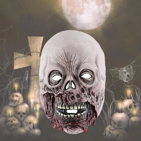 The Walking Dead TWD zombi élőhalott kóborló halloween, farsangi latex gumi maszk