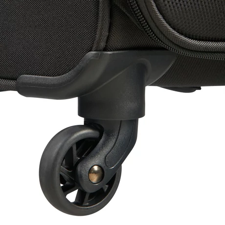 American Tourister by Samsonite Rally Spinner 4 kerekes gurulós puhafedeles nagy bőrönd poggyász fekete