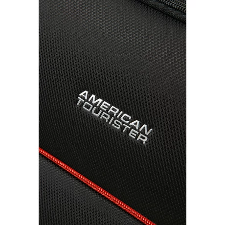 American Tourister by Samsonite Rally Spinner 4 kerekes gurulós puhafedeles nagy bőrönd poggyász fekete