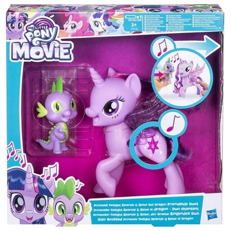 Hasbro My Little Pony Én kicsi pónim játékszett - A két barát, Twilight Sparkle hercegnő és Spike, a sárkány duettje