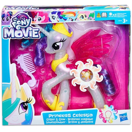 Hasbro My Little Pony Én kicsi pónim játékszett - csillámos világító Celestia hercegnő