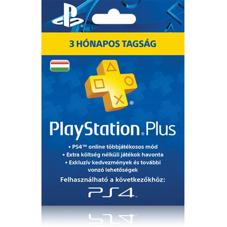 Sony PlayStation Plus: 3 Month Membership - 3 hónapos előfizetés