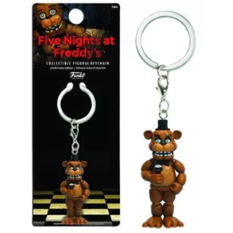 FNAF Five Nights At Freddy's kulcstartó - Freddy medve mikrofonnal (6cm)