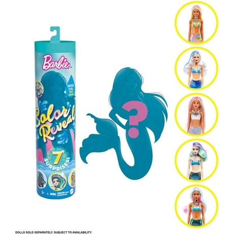 Mattel Barbie Color Reveal Meglepetés baba - Tündöklő sellők