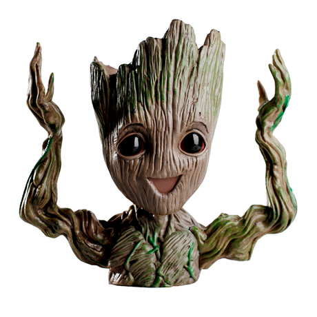 Baby Groot - A galaxis őrzői fa hatású virágtartó tolltartó ceruza tartó asztali tároló (v2)