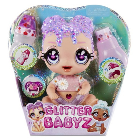 MGA Entertainment Entertainment - Glitter Babyz Doll Lila Wildboom (086-04-7664)