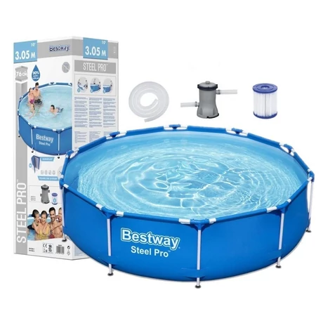 Bestway fémvázas medence szett vízforgatóval 305x76 cm (56679)