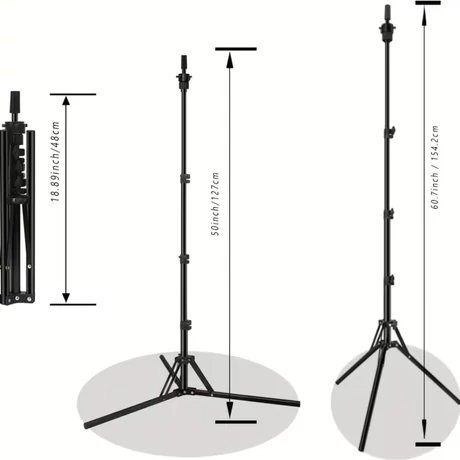 Állítható Fém Fodrász Tanulófej Állvány - 155cm