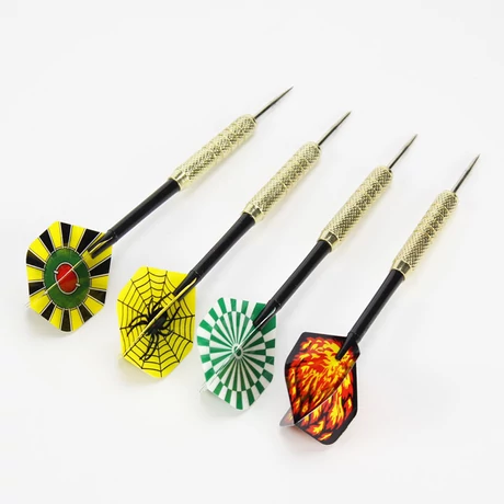 12 darabos darts nyíl készlet - fémhegyű